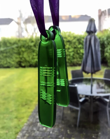 Byr Ogham kolye (Sadece Plastik Aparattır!!!) 3D ürün görseli 1