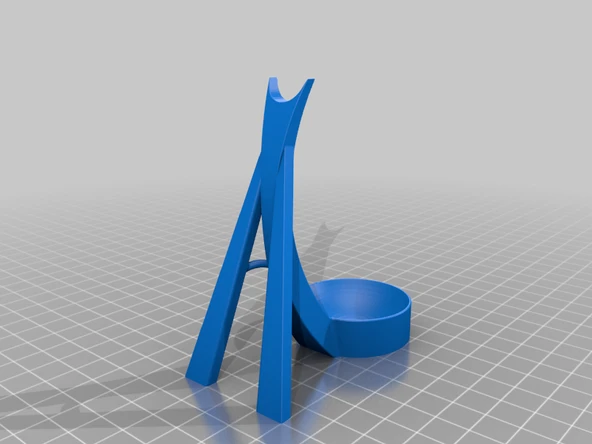 Byr Çay kaşığı tutucu V3 (şimdi çatal ve kalemleri tutuyor!) (Sadece Plastik Aparattır!!!) 3D