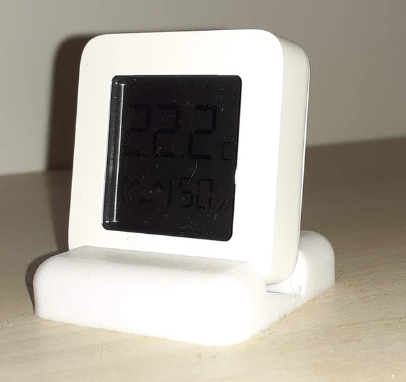 Byr Xiaomi MI sıcaklık ve nem monitörü için tablo standı 2 (Sadece Plastik Aparattır!!!) 3D - 1