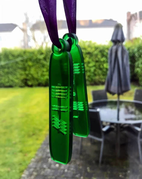 Byr Ogham kolye (Sadece Plastik Aparattır!!!) 3D - Resim 2