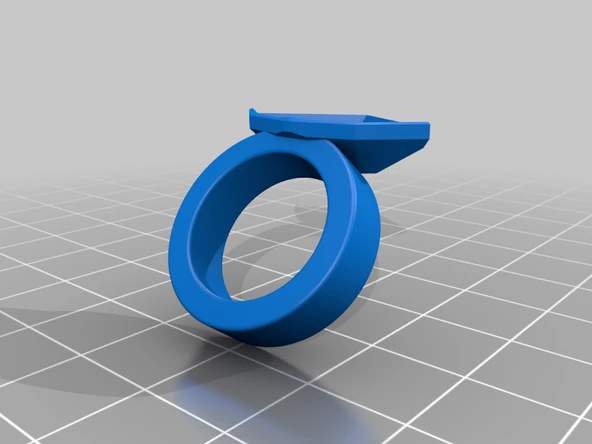 Byr BFF Dostluk Üçlü Gem Yüzük Çift Renk (Sadece Plastik Aparattır!!!) 3D - 4
