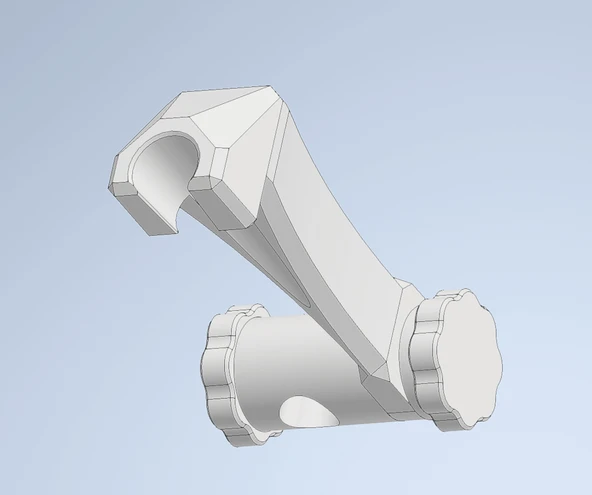 Byr Duş Başlığı Tutucu - Duş Başlığı Tutucu (18mm) (Sadece Plastik Aparattır!!!) 3D