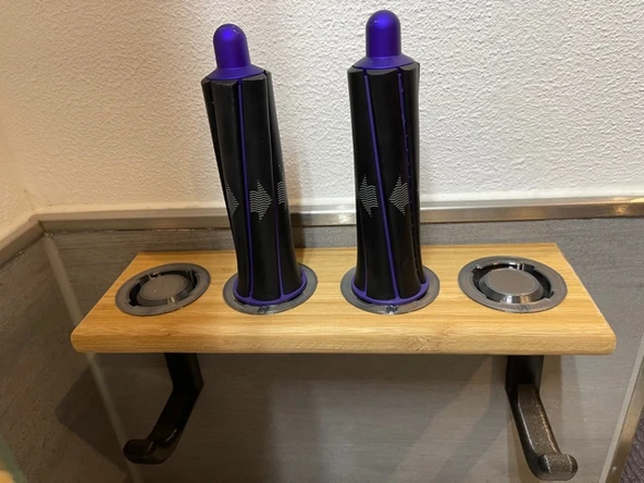 Byr Dyson Airwrap Duvar Rafı (Sadece Plastik Aparattır!!!) 3D - Resim 2