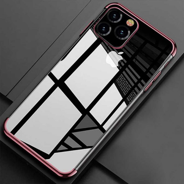 Apple iPhone 11 Pro Max Kılıf Zore Dört Köşeli Lazer Silikon - 3