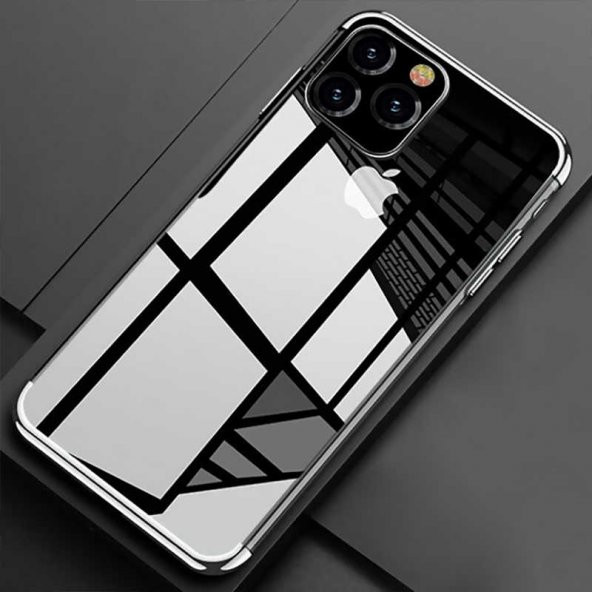 Apple iPhone 11 Pro Max Kılıf Zore Dört Köşeli Lazer Silikon - 4