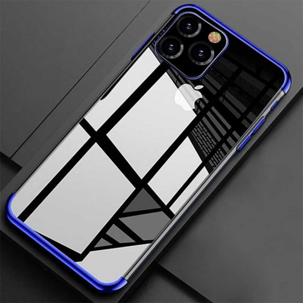 Apple iPhone 11 Pro Kılıf Zore Dört Köşeli Lazer Silikon - 8