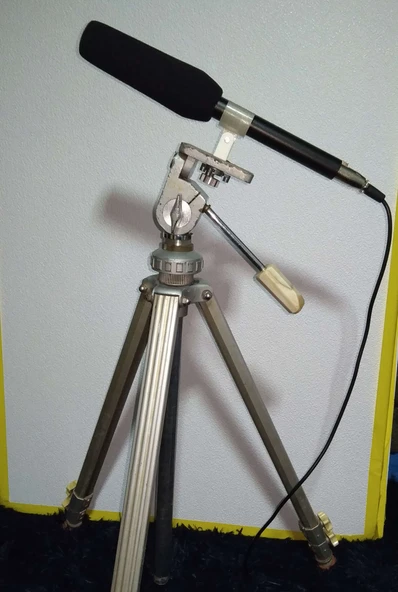 Byr Kamera Tripod için Yön Mikrofon Borusu ve Adaptör Tutucu (Sadece Plastik Aparattır!!!) 3D - 4