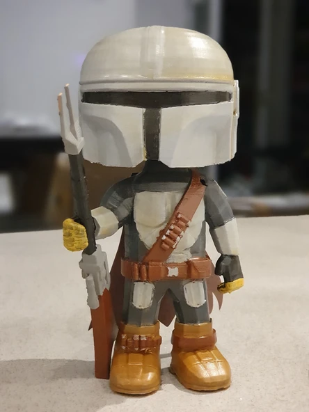 Byr Mandalor Karikatürü (Sadece Plastik Aparattır!!!) 3D - 2