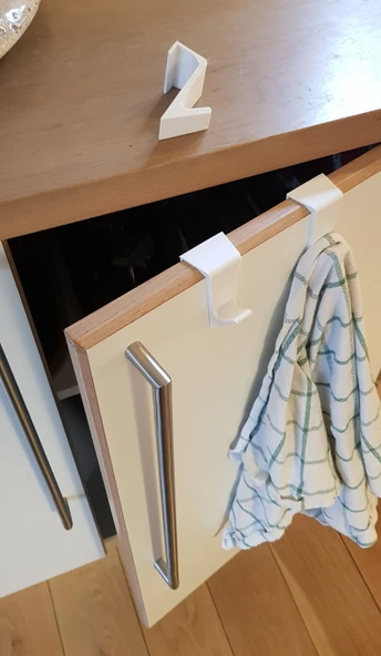 Byr Dolap kapısı için çay havlu kancası (Sadece Plastik Aparattır!!!) 3D