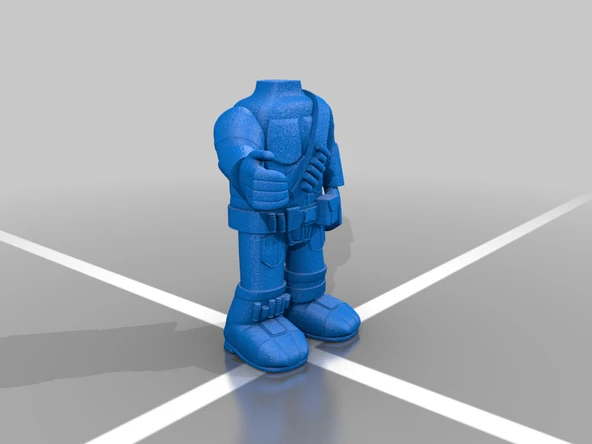 Byr Mandalor Karikatürü (Sadece Plastik Aparattır!!!) 3D - 3