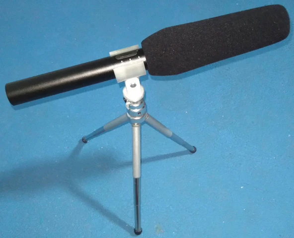 Byr Kamera Tripod için Yön Mikrofon Borusu ve Adaptör Tutucu (Sadece Plastik Aparattır!!!) 3D