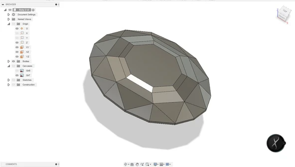 Byr Oval yakut (Sadece Plastik Aparattır!!!) 3D - 2