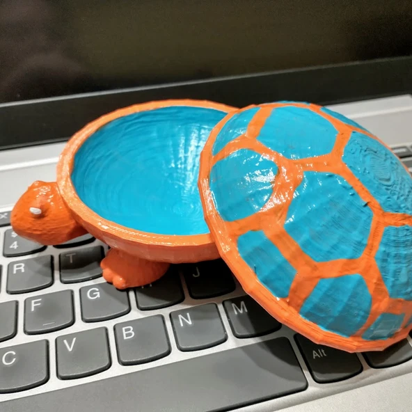 Byr Kapaklı ayaklı kaplumbağa kasesi (Sadece Plastik Aparattır!!!) 3D - 4