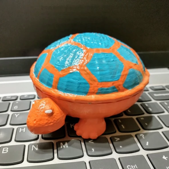 Byr Kapaklı ayaklı kaplumbağa kasesi (Sadece Plastik Aparattır!!!) 3D - 3