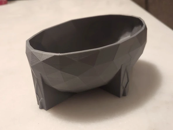 Byr Pixel Koppe - Antik Stil Düşük Poli Kase/Pot (Sadece Plastik Aparattır!!!) 3D - 2