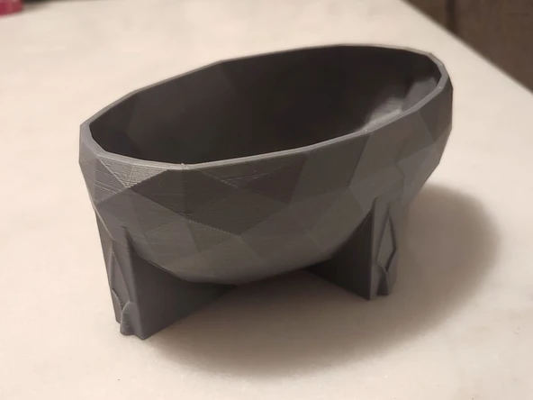 Byr Pixel Koppe - Antik Stil Düşük Poli Kase/Pot (Sadece Plastik Aparattır!!!) 3D