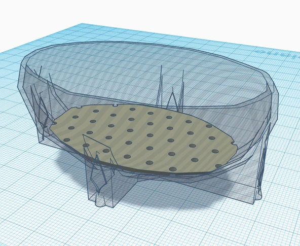 Byr Pixel Koppe - Antik Stil Düşük Poli Kase/Pot (Sadece Plastik Aparattır!!!) 3D - 4