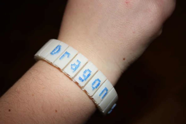 Byr Özelleştirilebilir Esnek Ad Bilezik (Sadece Plastik Aparattır!!!) 3D ürün görseli