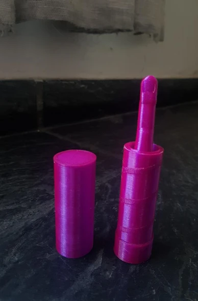 Byr Parmak Ruj / Covid Düğme İtme (Sadece Plastik Aparattır!!!) 3D