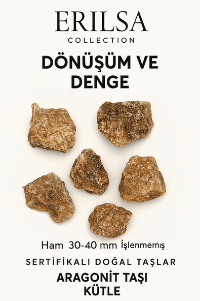 Sertifikalı Aragonit Taşı Kütle İri Boy Ham Doğal Kristal Topraklayıcı Dengeleyici Enerji Kaynağı ürün görseli