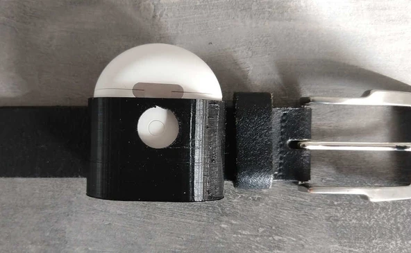 Byr Apple AirPods ve OnePlus tomurcukları için pantolon kemeri kutusu (Sadece Plastik Aparattır!!!) 3D - 3