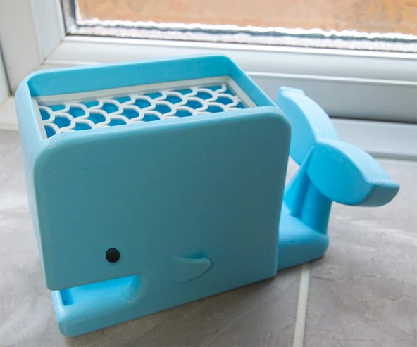 Byr Sudsy Balina - Banyo Sabunu Bulaşık ve Diş Fırçası Tutucu (Sadece Plastik Aparattır!!!) 3D - 4