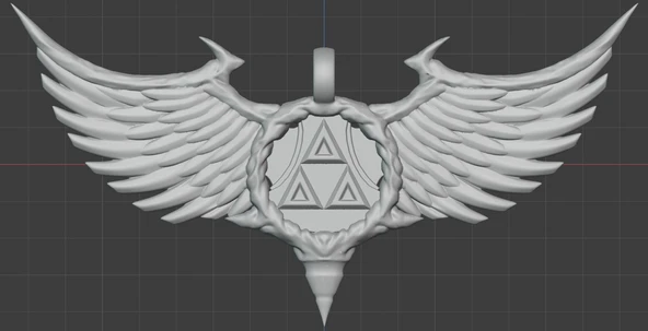 Byr Triforce Kolye - SLA (Sadece Plastik Aparattır!!!) 3D - 1