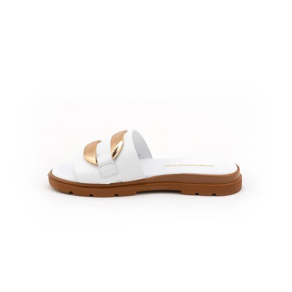 MAMMAMİA D25YT-1375 YUMUŞAK TOKALI DERİ ŞIKIDIM KADIN TERLİK - Resim 10