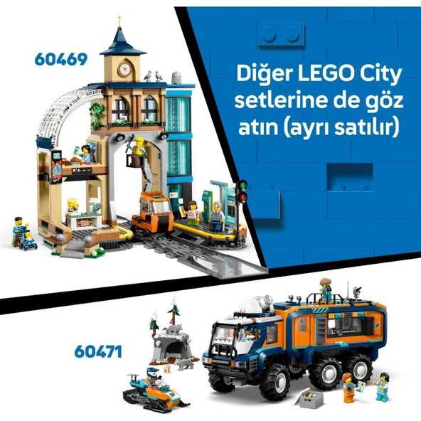 LEGO 60470 City Kaşiflerin Kuzey Kutbu Ekspres Treni - Resim 8
