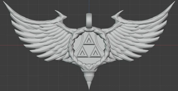 Byr Triforce Kolye - SLA (Sadece Plastik Aparattır!!!) 3D - 2