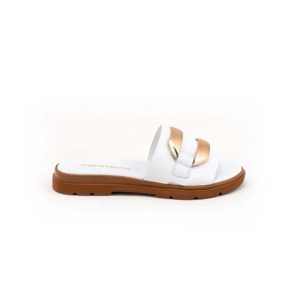 MAMMAMİA D25YT-1375 YUMUŞAK TOKALI DERİ ŞIKIDIM KADIN TERLİK - Resim 2