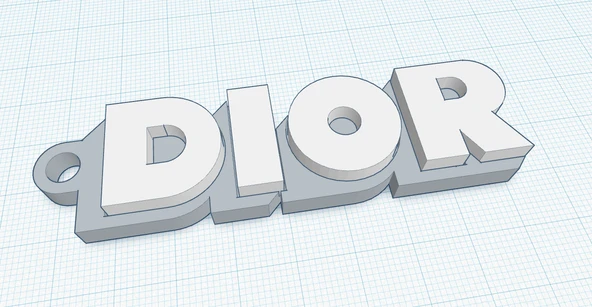 Byr Dior Anahtarı (Sadece Plastik Aparattır!!!) 3D - 3