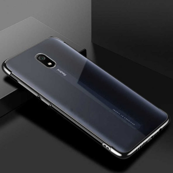 Xiaomi Redmi 8A Kılıf Zore Dört Köşeli Lazer Silikon - 3