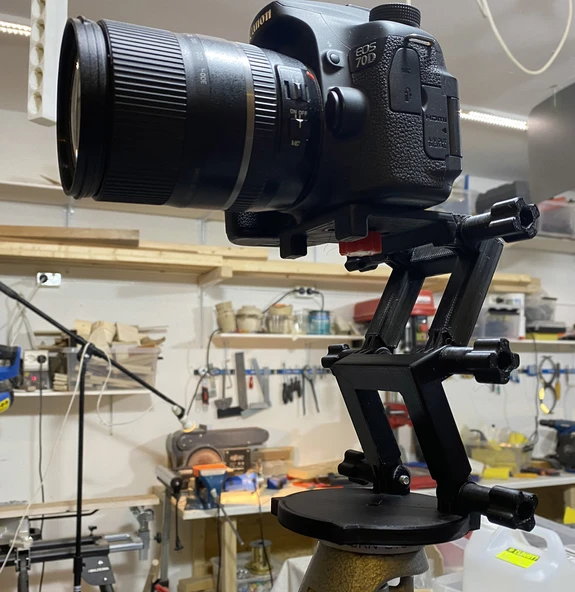 Byr GoPro ekli DSLR kamera standı (Sadece Plastik Aparattır!!!) 3D