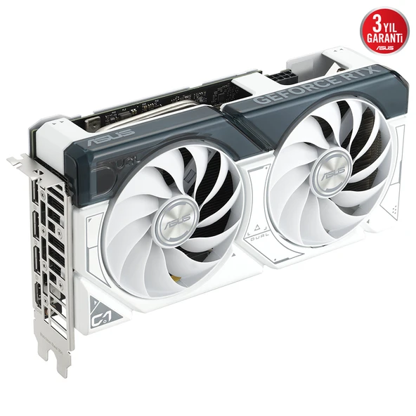 Asus RTX 4060 Dual White OC Edition DUAL-RTX4060-O8G-WHITE 128 Bit GDDR6 8 GB Ekran Kartı - Resim 5