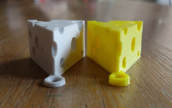 Byr İsviçre Peyniri Anahtarlığı (daha kalın yüzük) (Sadece Plastik Aparattır!!!) 3D - 1