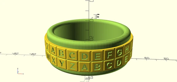 Byr Cipher Halkası - Bilezik Versiyonu (Sadece Plastik Aparattır!!!) 3D ürün görseli