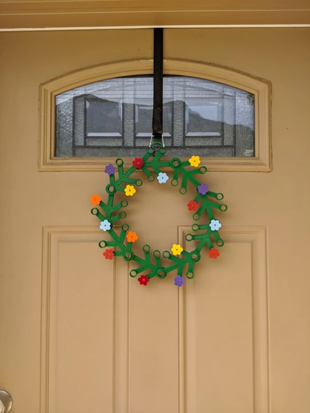 Byr Lego Bahar Çiçek Çelenk Kapısı Hang (Sadece Plastik Aparattır!!!) 3D - 2