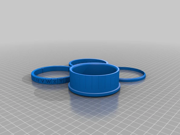 Byr Cipher Halkası - Bilezik Versiyonu (Sadece Plastik Aparattır!!!) 3D - Resim 3