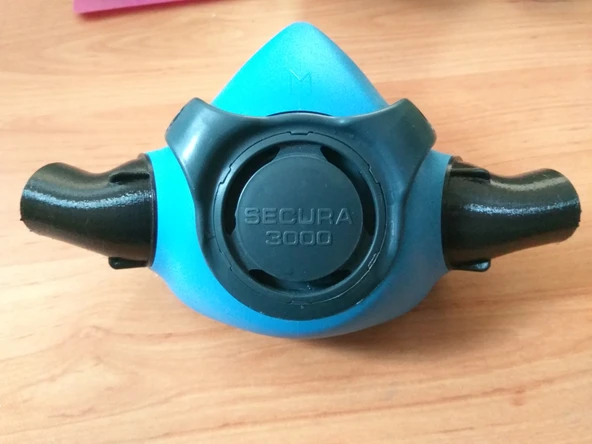 Byr Secura 3000 2000 yarım maske simetrik dar, ambu filtre adaptörü (Sadece Plastik Aparattır!!!) 3D - Resim 2