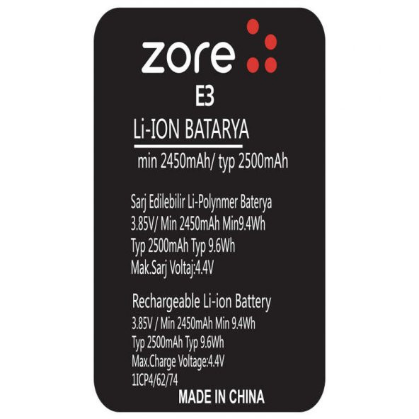 General Mobile Discovery E3  A Kalite Uyumlu Batarya