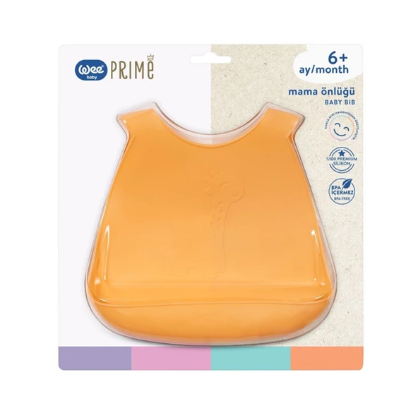 Wee Baby Prime Silikon Mama Önlüğü 6+ Ay - 6