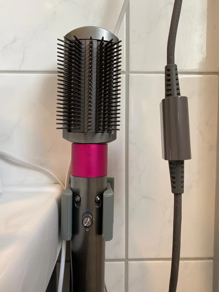 Byr Dyson Airwrap Duvar Montajı (Sadece Plastik Aparattır!!!) 3D - 2