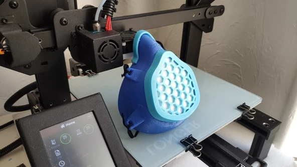 Byr Maske Covid 19 (Sadece Plastik Aparattır!!!) 3D ürün görseli