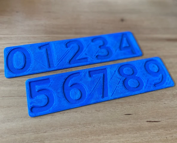 Byr Parmak İzleyiciler - Öğrenme için Okul Öncesi / Anaokulu Numaraları (Sadece Plastik Aparattır!!!) 3D - 3