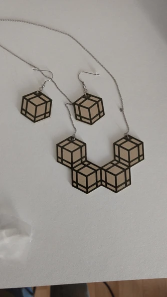 Byr Küp küpeleri ve kolye (Sadece Plastik Aparattır!!!) 3D - Resim 4