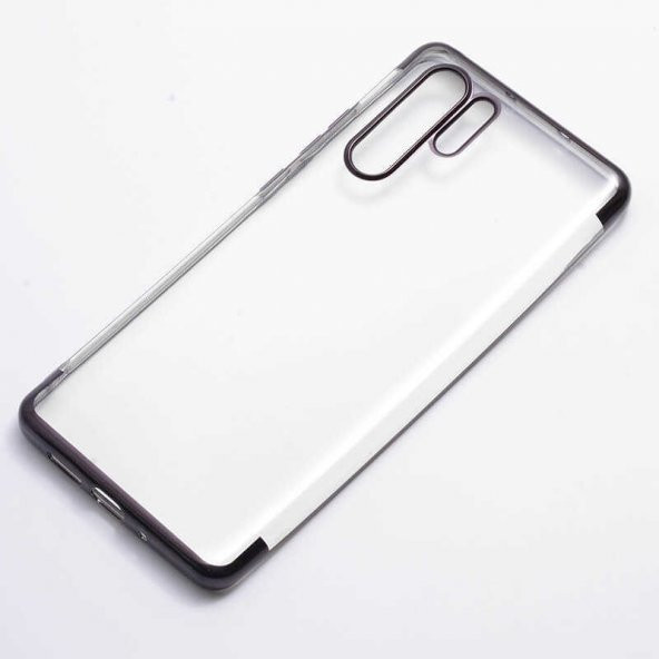 Huawei P30 Pro Kılıf Zore Dört Köşeli Lazer Silikon