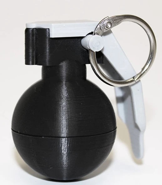 Byr Mini el bombası anahtar yüzük tutucusu (Sadece Plastik Aparattır!!!) 3D - 2
