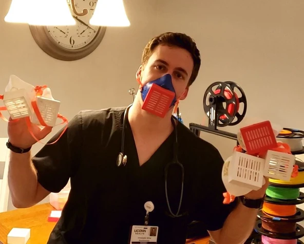Byr Sürüm 2: Wiles Covid Pandemi Maskesi - KKD Kıtlığı ile Mücadele, (Sadece Plastik Aparattır!!!) 3D - 3