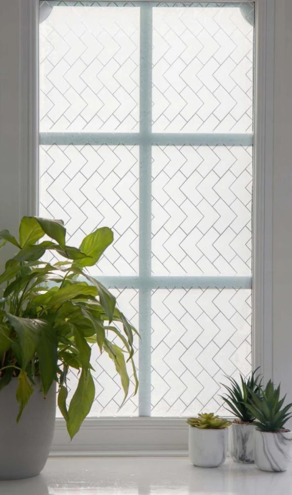 D-c-fix 334-0047 Zigzag Desen Statik Cam Folyo (45cm x 1mt) - 6